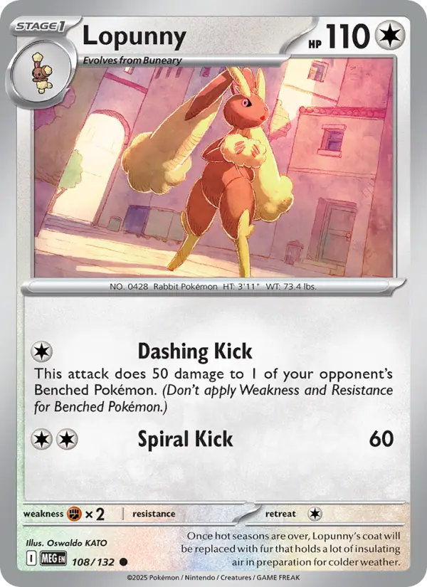 Carte Pokémon Lockpin #108 — Méga-Évolution