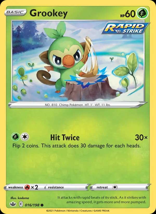 Carte Pokémon Ouistempo #16 — Règne de Glace