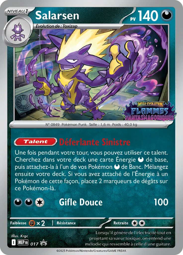 Carte Pokémon Salarsen #017 — Promos Méga-Évolution