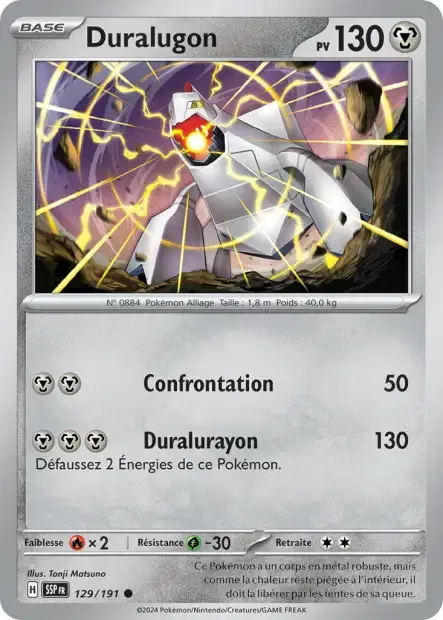 Carte Pokémon Duralugon #129 Stamp — Étincelles Déferlantes