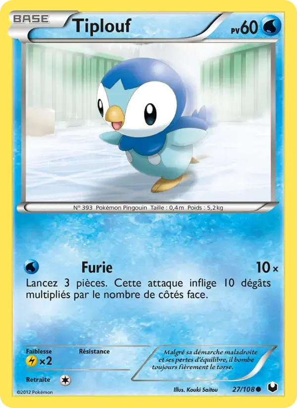 Carte Pokémon Tiplouf #27 — Explorateurs Obscurs
