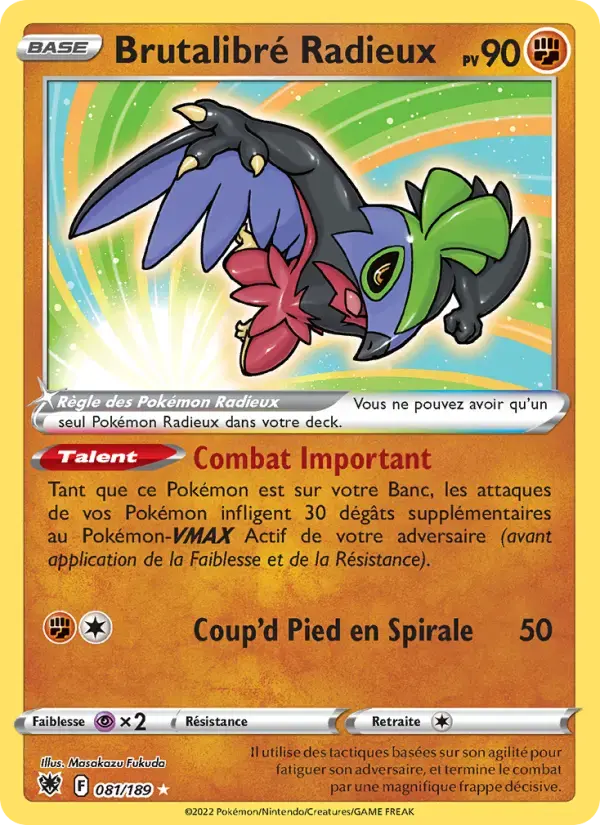 Carte Pokémon Brutalibré Radieux #081 — Astres Radieux