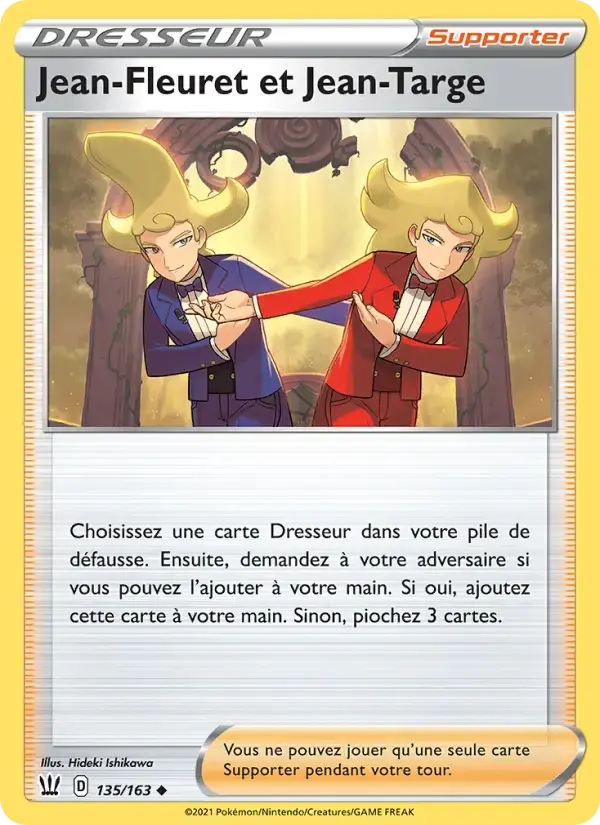 Carte Pokémon Jean-Fleuret et Jean-Targe #135 — Styles de Combat