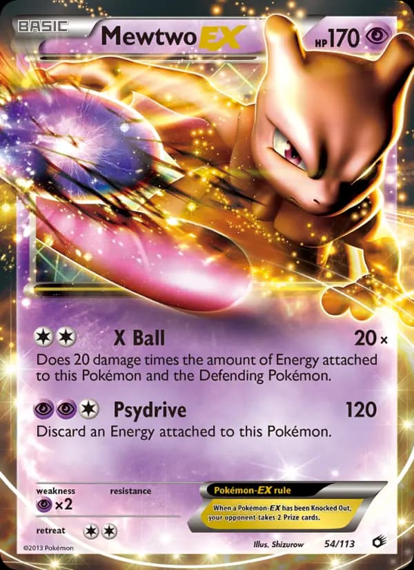 Mewtwo-EX #54 — Legendary Treasures