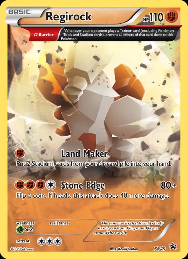 Regirock #XY49 — XY Promos