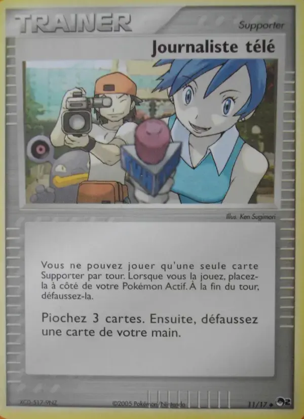 Carte Pokémon Journaliste télé #11 — POP 2