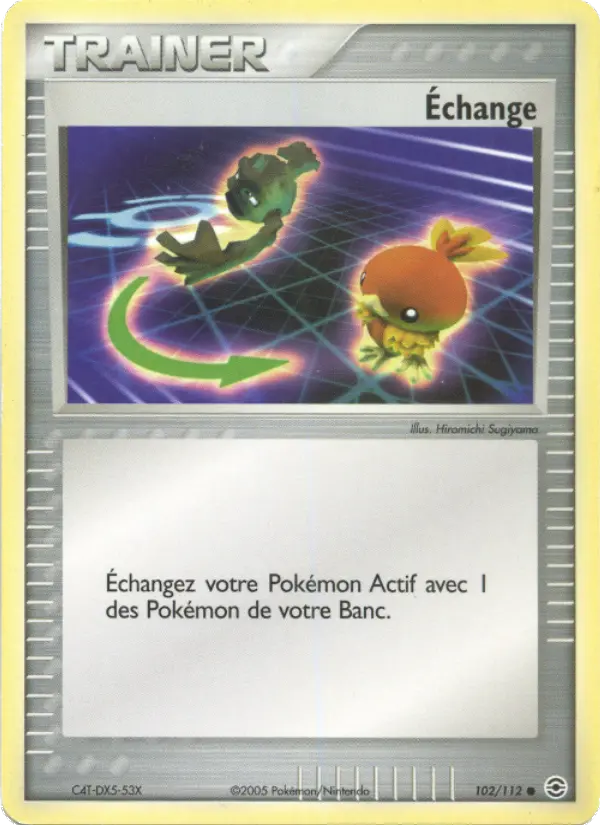 Carte Pokémon Échange #102 — Rouge Feu & Vert Feuille