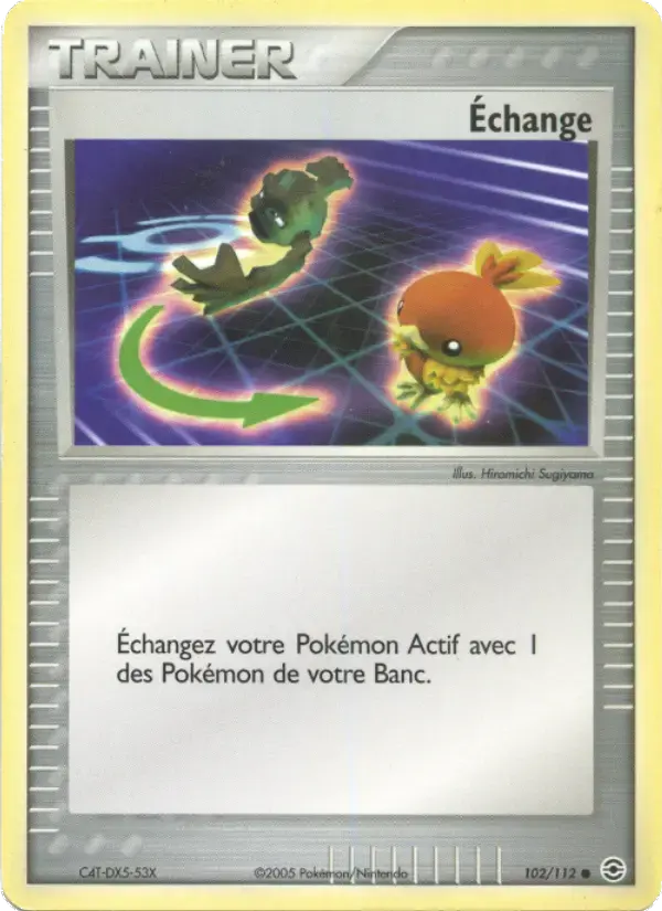 Carte Pokémon Échange #102 — Rouge Feu & Vert Feuille