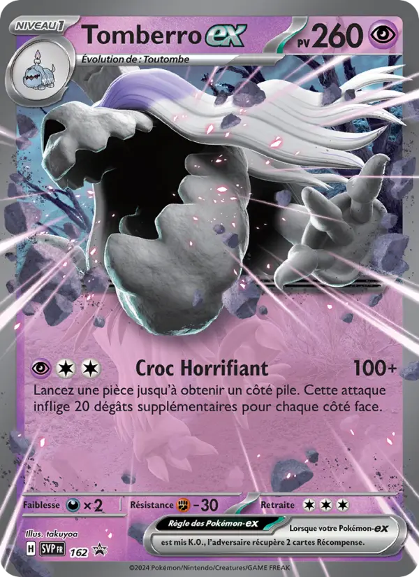 Carte Pokémon Tomberro-ex #162 — Promos Écarlate et Violet