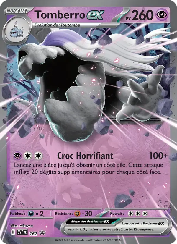 Carte Pokémon Tomberro-ex #162 — Promos Écarlate et Violet