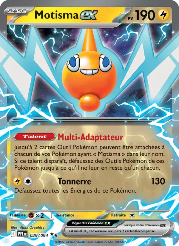 Carte Pokémon Motisma-ex #029 — Flammes Fantasmagoriques