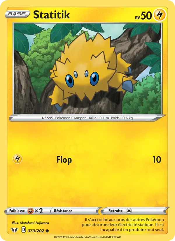 Carte Pokémon Statitik #70 — Épée et Bouclier