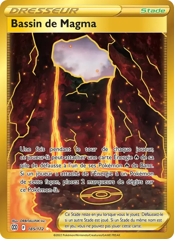 Carte Pokémon Bassin de Magma #185 — Stars Étincelantes