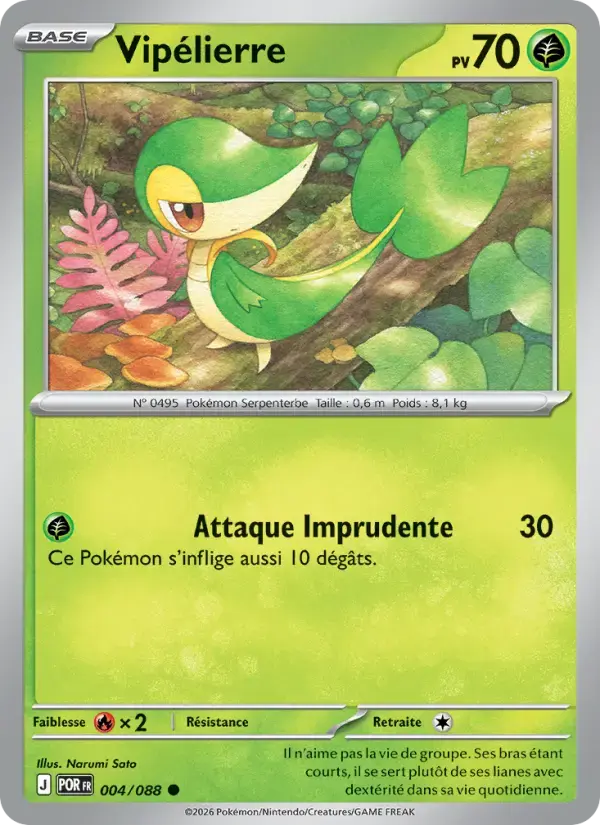 Carte Pokémon Vipélierre #004 — Équilibre Parfait
