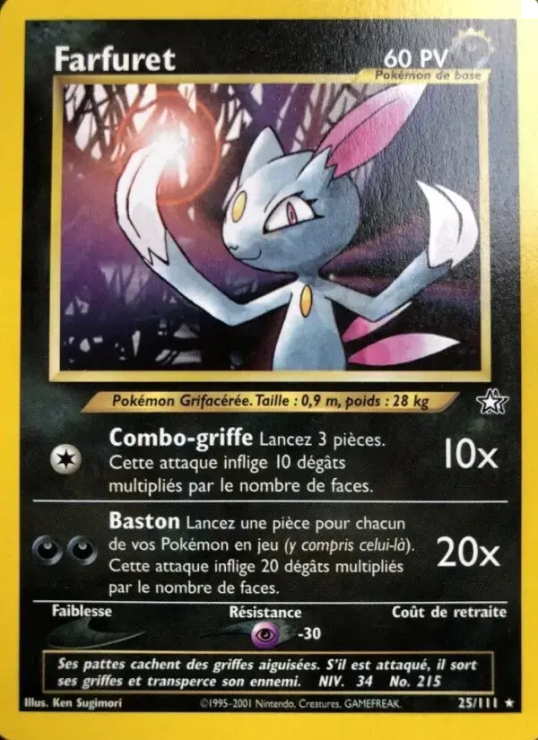 Carte Pokémon Farfuret #25 — Neo Genesis
