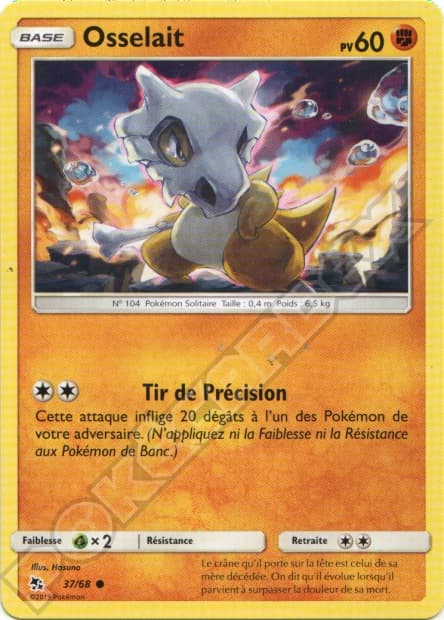 Carte Pokémon Osselait #37 — Destinées Occultes