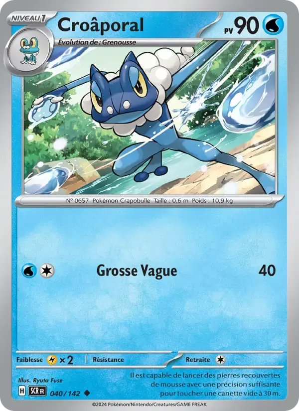 Carte Pokémon Croâporal #040 — Couronne Stellaire