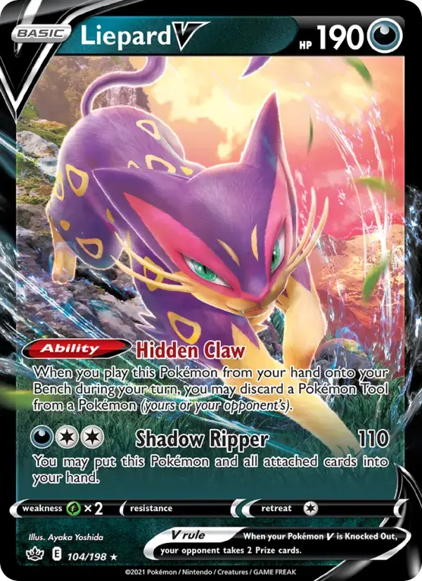 Liepard V #104 — Chilling Reign