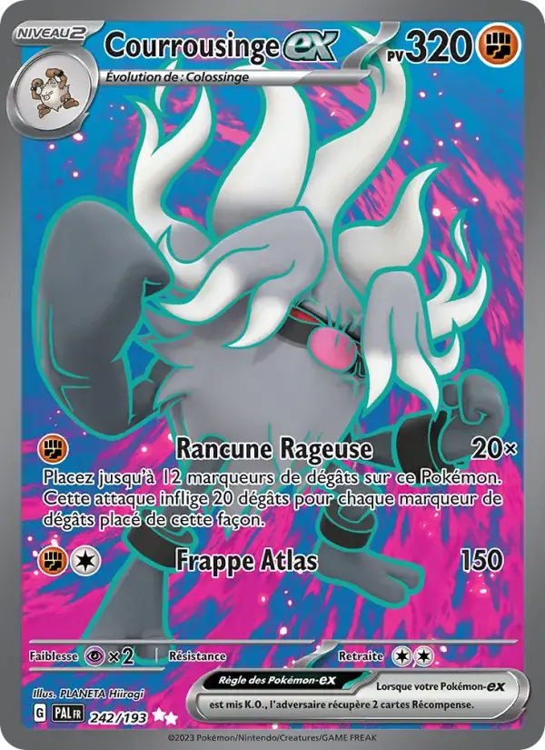 Carte Pokémon Courrousinge-ex #242 — Évolutions à Paldea