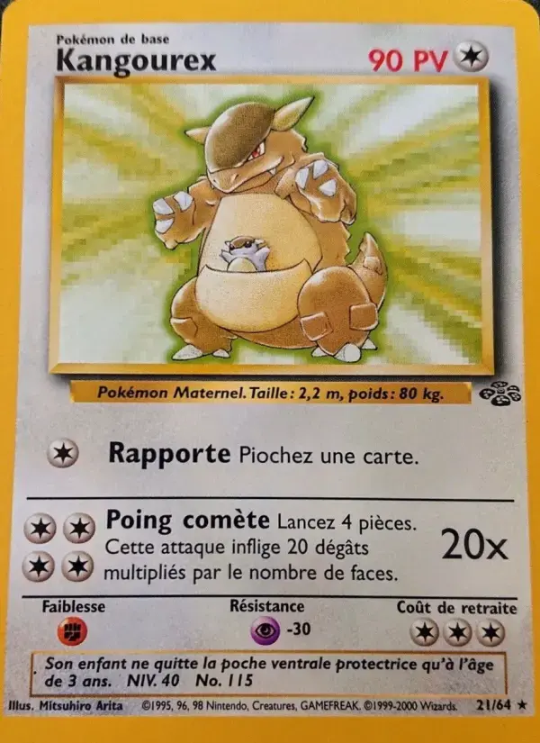 Carte Pokémon Kangourex #21 — Jungle