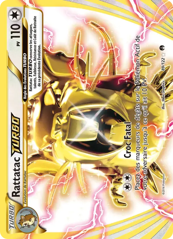 Carte Pokémon Rattatac TURBO #89 — Rupture Turbo