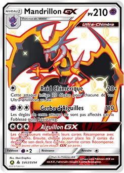 Carte Pokémon Mandrillon-GX #SV63 — Destinées Occultes