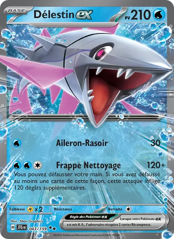 Carte Pokémon Délestin-ex #043 — Aventures Ensemble