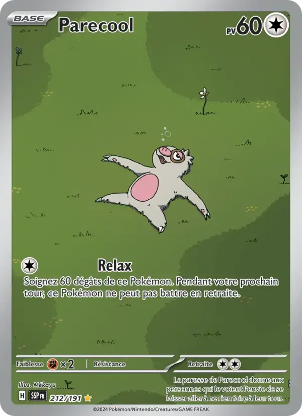 Carte Pokémon Parecool #212 — Étincelles Déferlantes