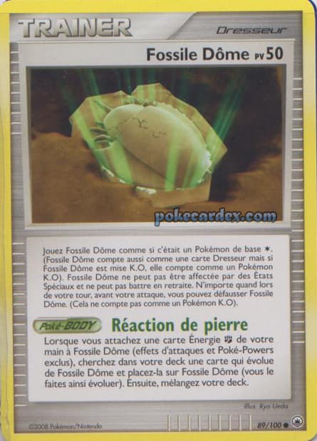 Carte Pokémon Fossile Dôme #89 — Aube Majestueuse