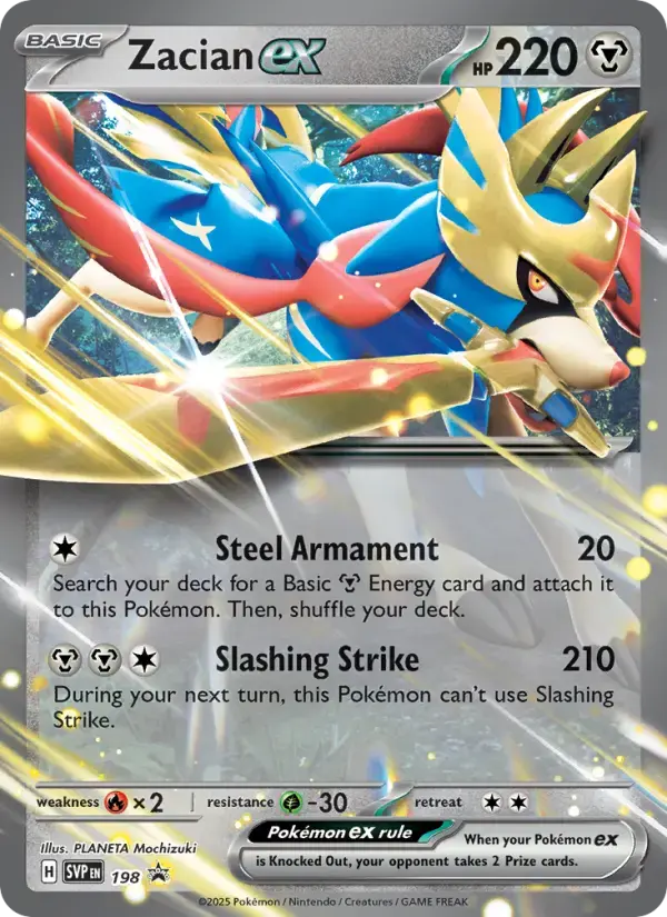 Zacian ex #198 — Scarlet & Violet Promos