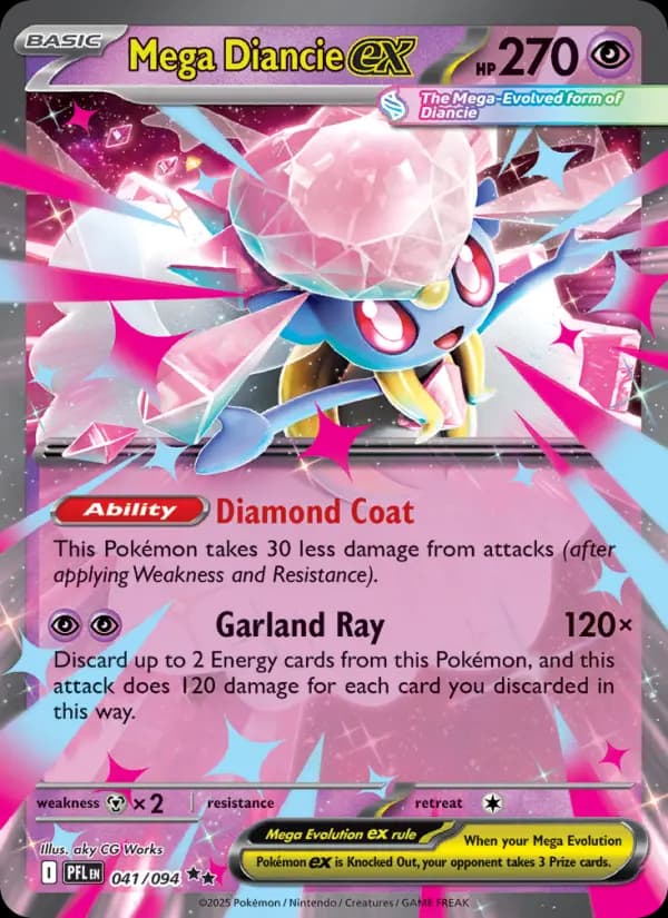 Mega Diancie ex #041 — Phantasmal Flames