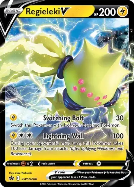 Carte Pokémon Regieleki-V #SWSH280 — Jumbo