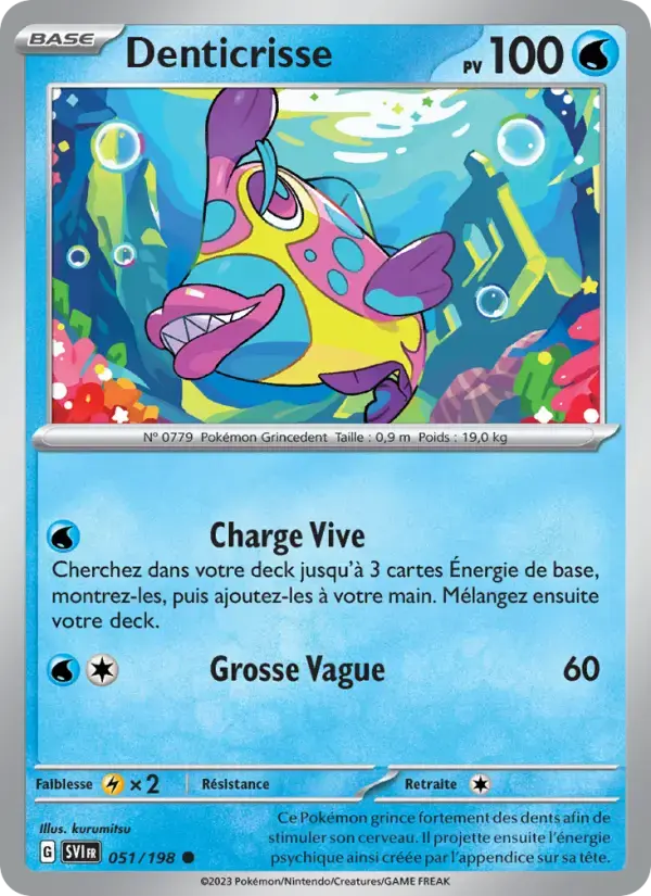 Carte Pokémon Denticrisse #051 — Écarlate et Violet