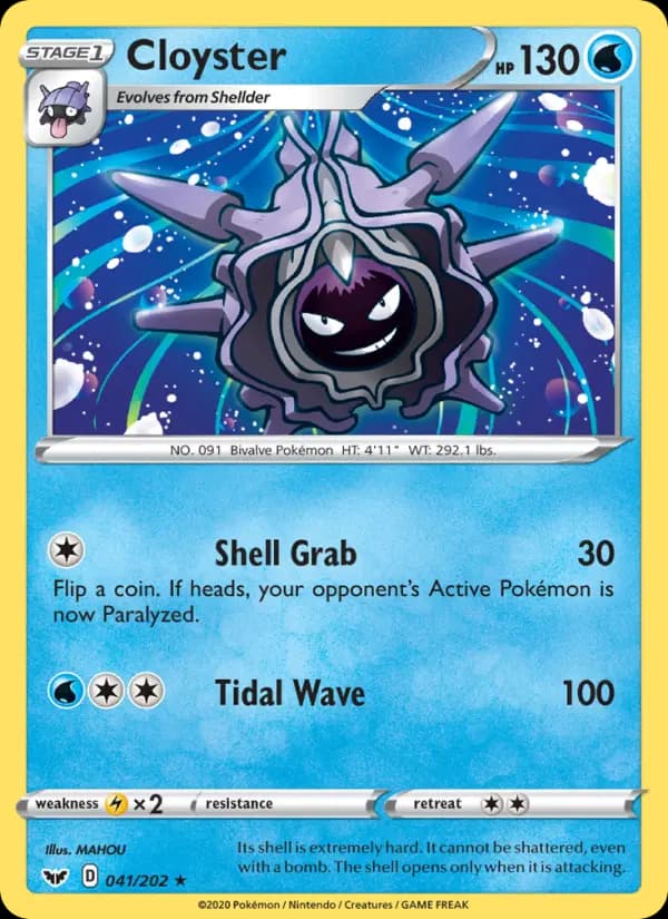 Cloyster #41 — Sword & Shield
