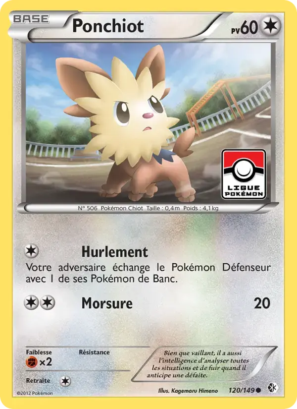 Carte Pokémon Ponchiot #120 — Frontières Franchies