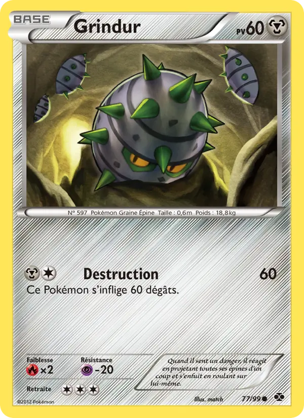 Carte Pokémon Grindur #77 — Destinées Futures