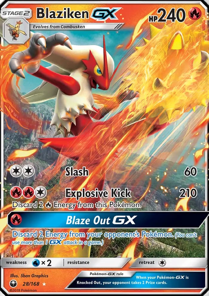 Blaziken GX #28 — Celestial Storm