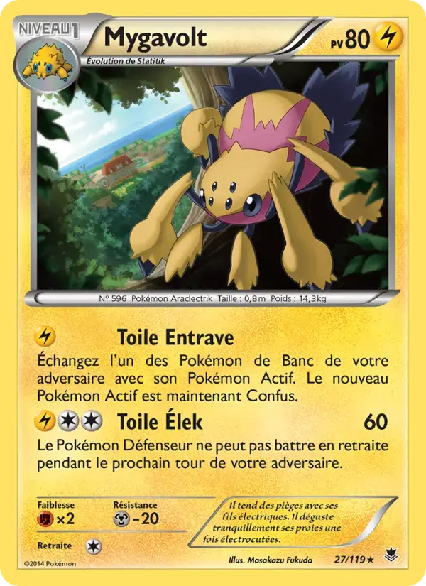 Carte Pokémon Mygavolt #27 — Vigueur Spectrale