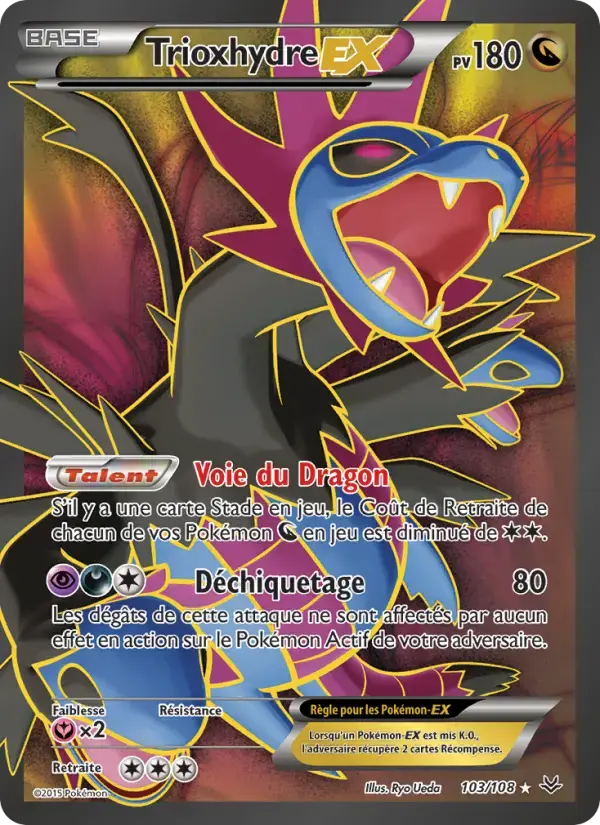 Carte Pokémon Trioxhydre EX #103 — Ciel Rugissant