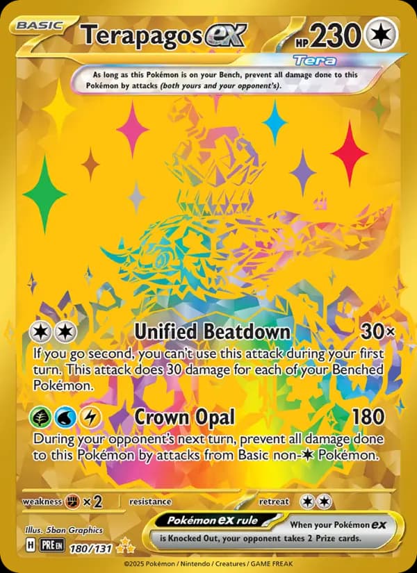 Terapagos ex #180 — Prismatic Evolutions