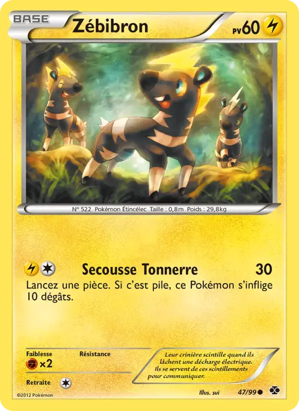 Carte Pokémon Zébibron #47 — Destinées Futures