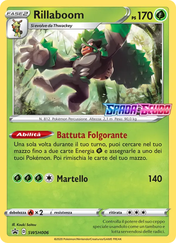 Carte Pokémon Gorythmic #SWSH006 — Promos Épée et Bouclier