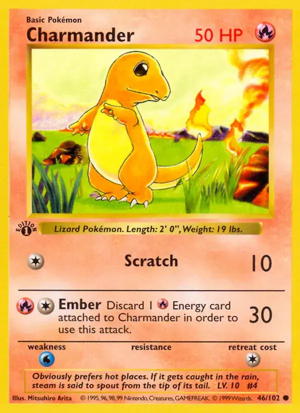 Charmander #46 — Base Set
