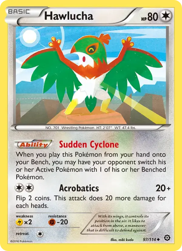 Hawlucha #97 — Steam Siege
