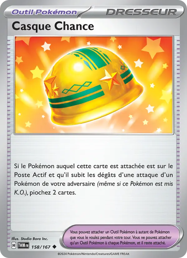 Carte Pokémon Casque Chance #158 — Mascarade Crépusculaire