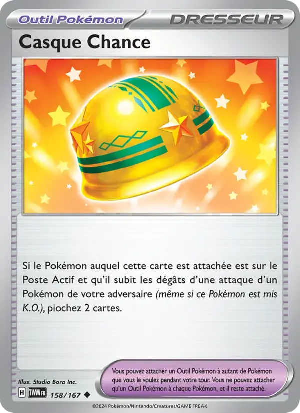 Carte Pokémon Casque Chance #158 — Mascarade Crépusculaire