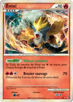 Carte Pokémon Entei #98 — L'Appel des Légendes