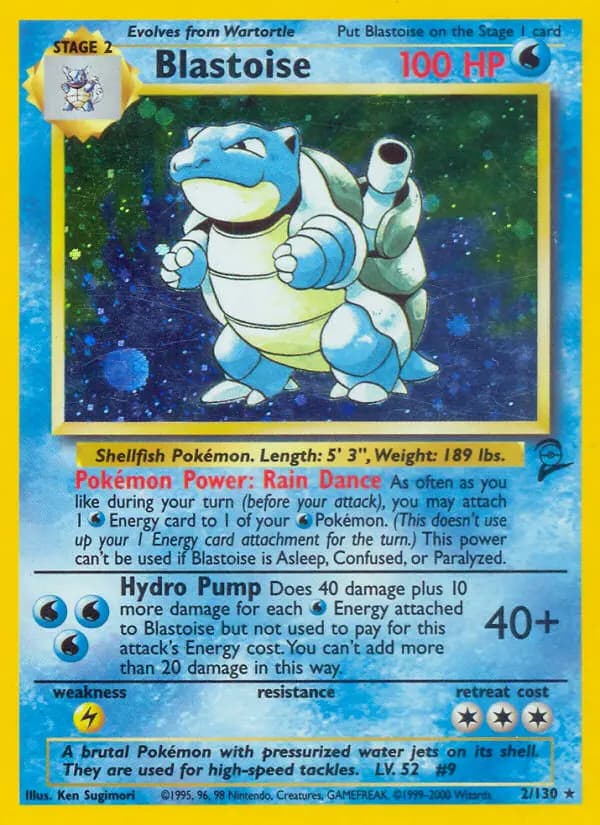 Blastoise #2 — Base Set 2