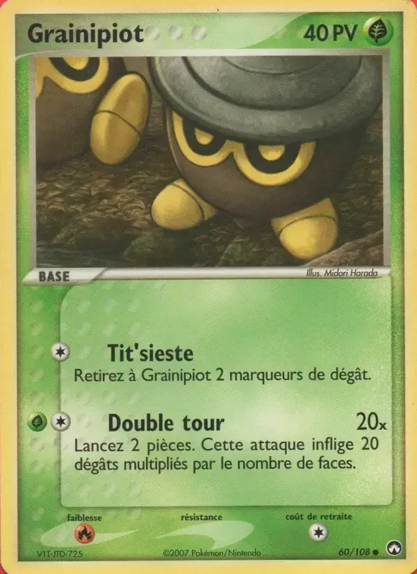 Carte Pokémon Grainipiot #60 — Gardiens du Pouvoir