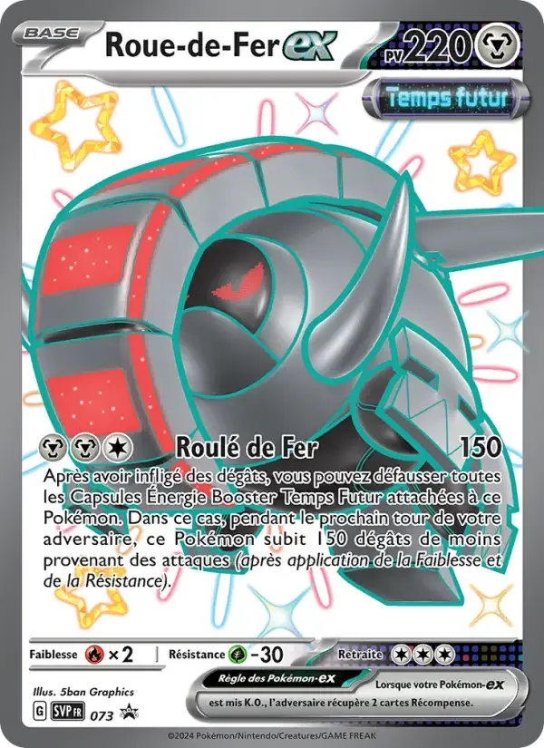 Carte Pokémon Roue-de-Fer-ex #073 — Promos Écarlate et Violet